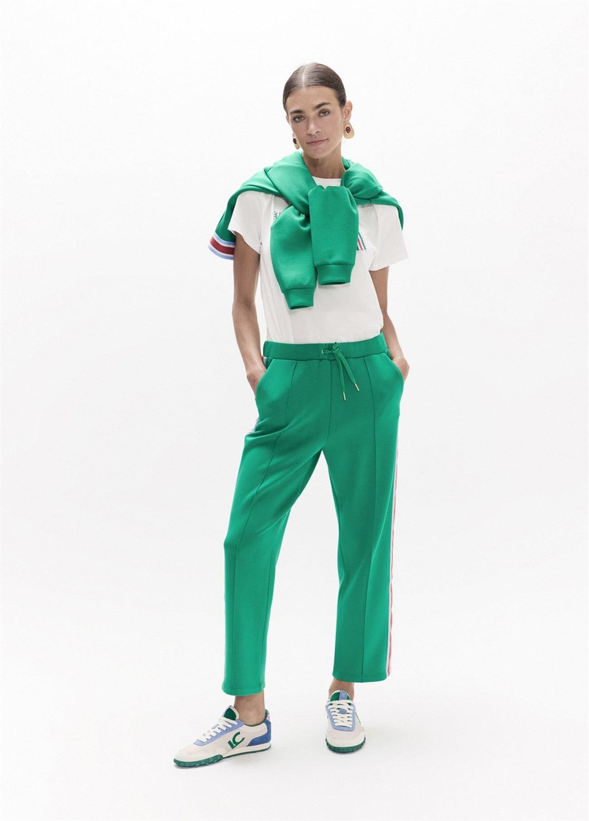 Pantalón jogger con banda lateral Lola Casademunt LF2614033 - Imagen 3