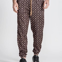 Pantalón Jogger Gianni Kavanagh Brown Logomania GKM007149 - Imagen 1