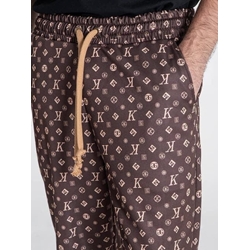 Pantalón Jogger Gianni Kavanagh Brown Logomania GKM007149 - Imagen 2
