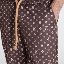 Pantalón Jogger Gianni Kavanagh Brown Logomania GKM007149 - Imagen 2