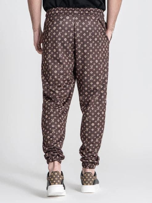 Pantalón Jogger Gianni Kavanagh Brown Logomania GKM007149 - Imagen 4