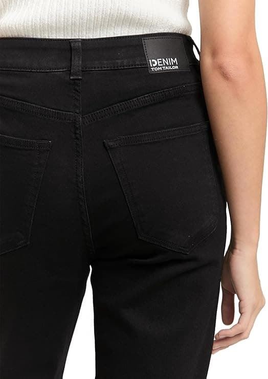Pantalón Negro Denim Ttelin Straight Tom Tailor 1048910 10270 - Imagen 4