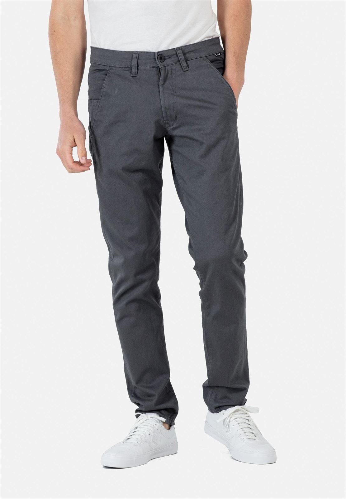 Pantalón Reell FLEX TAPERED CHINO 2995 vulcan grey - Imagen 1