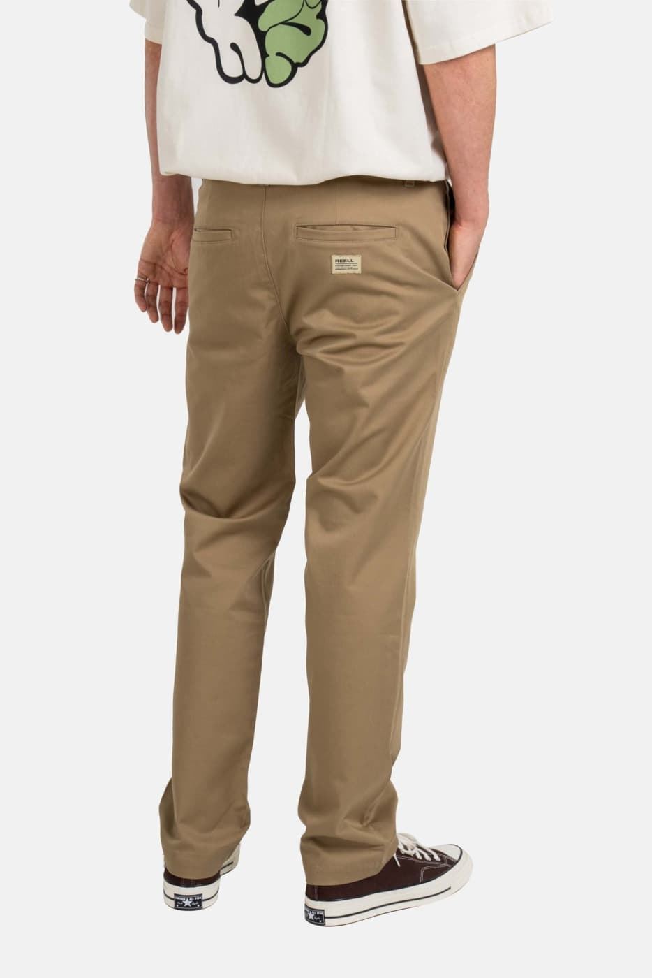 Pantalón REELL Metro Flex Chino PC Deep Dark Sand - Imagen 2
