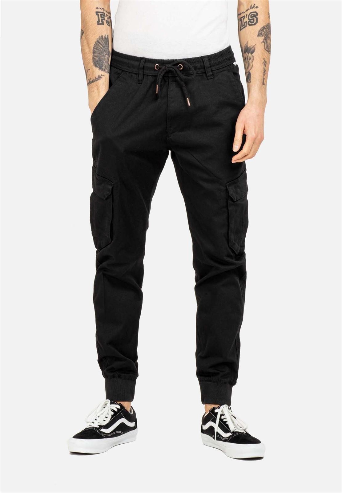 Pantalón Reell REFLEX CARGO LW 3359 BLACK - Imagen 1