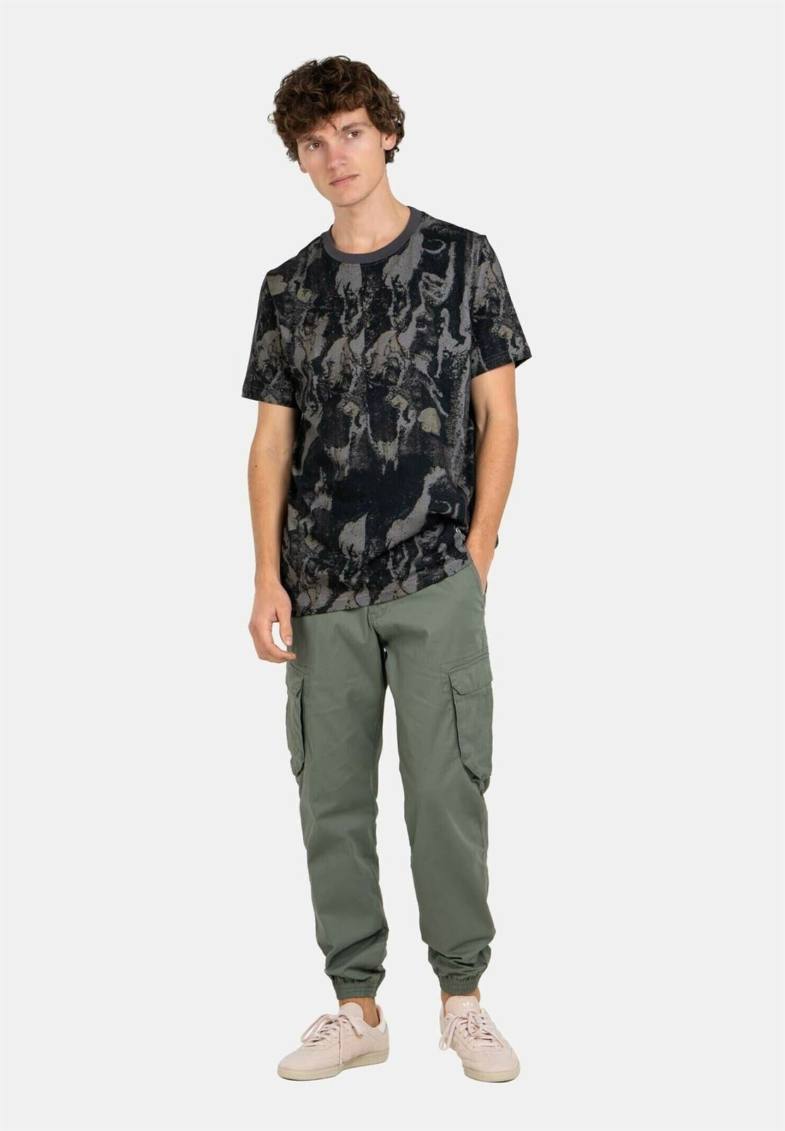 Pantalón Reell Reflex Cargo LW Light Olive RE3083 - Imagen 2