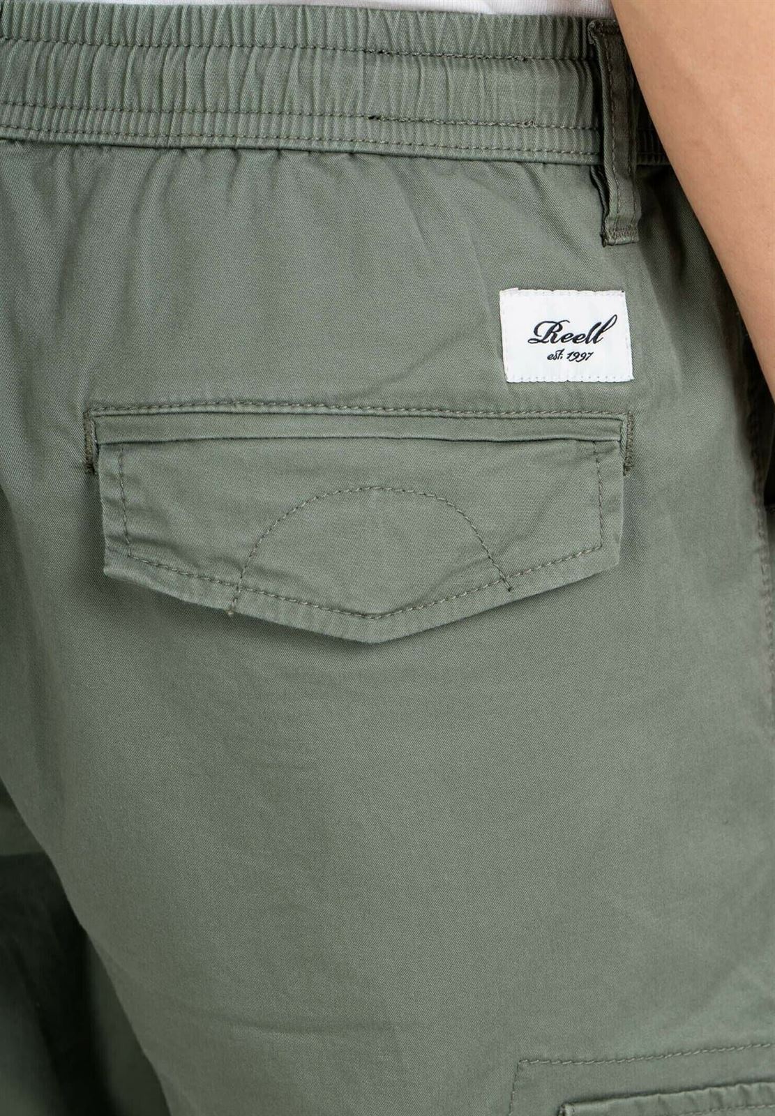 Pantalón Reell Reflex Cargo LW Light Olive RE3083 - Imagen 4