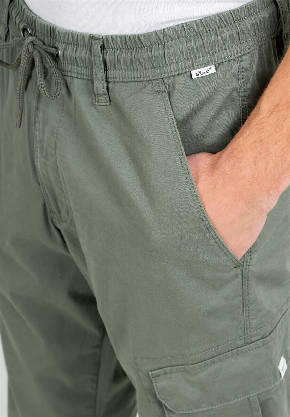 Pantalón Reell Reflex Cargo LW Light Olive RE3083 - Imagen 6