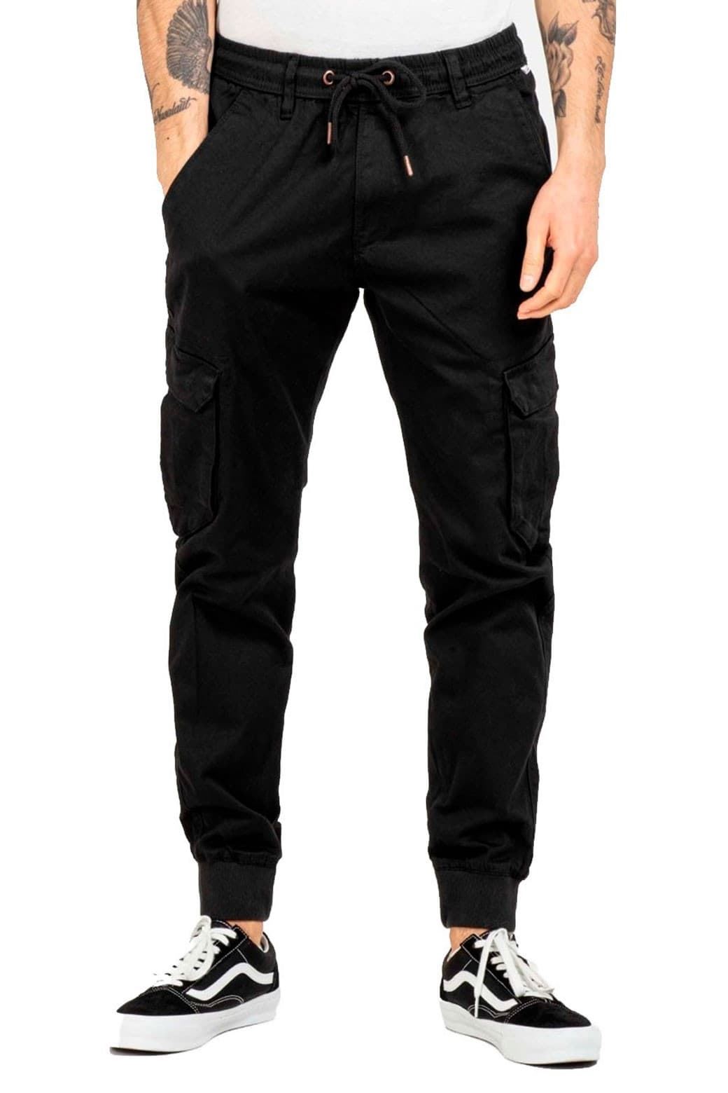 Pantalón Reell Reflex Rib Cargo Black RE4364 - Imagen 1