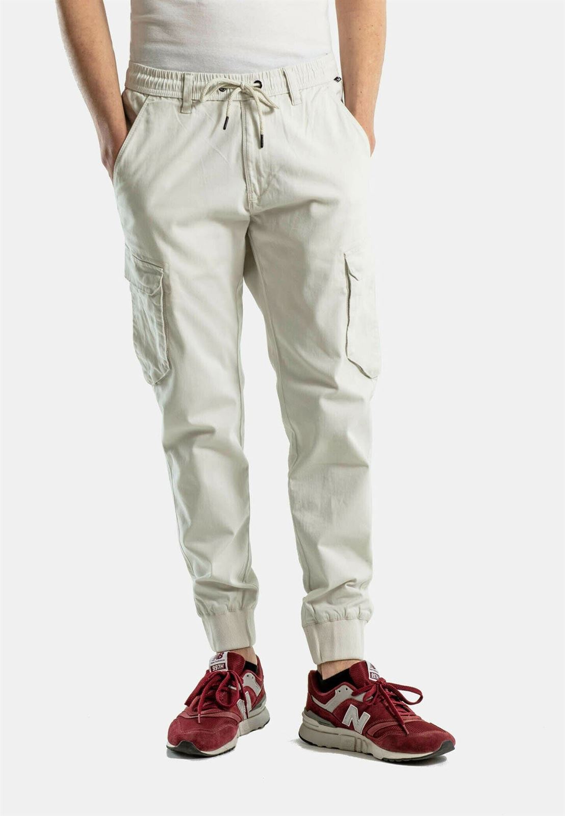 Pantalon Reell Reflex RIB CARGO OFF WHITE - Imagen 1