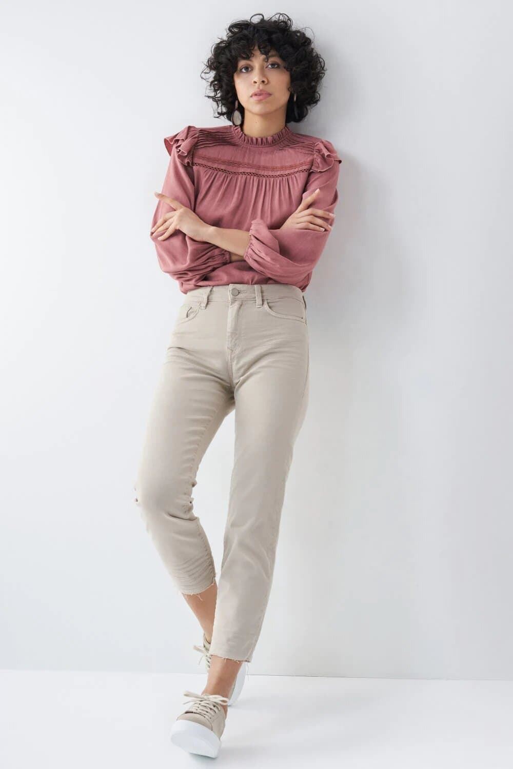 Pantalon SALSA 125994 1027 28 beige - Imagen 1