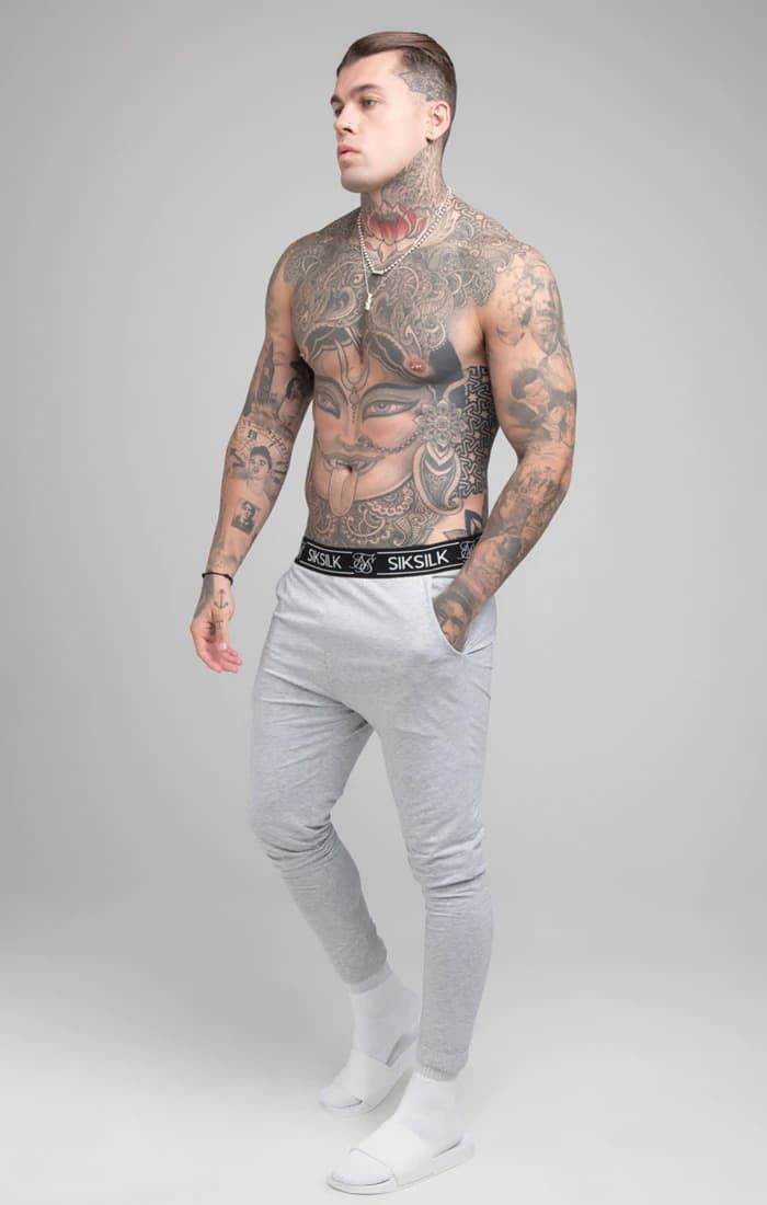 Pantalon SIK SILK SS-18698 Lounge Pant grey - Imagen 2