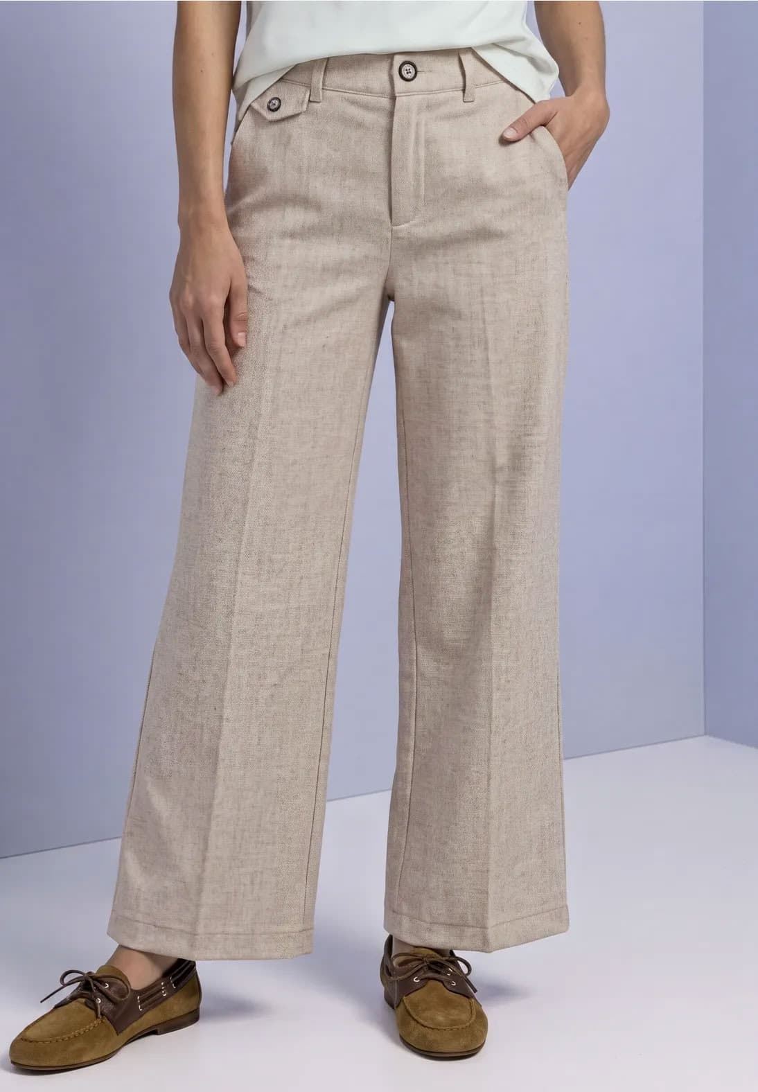 Pantalón Street One Amalia Melange 380879 27865 - Imagen 1