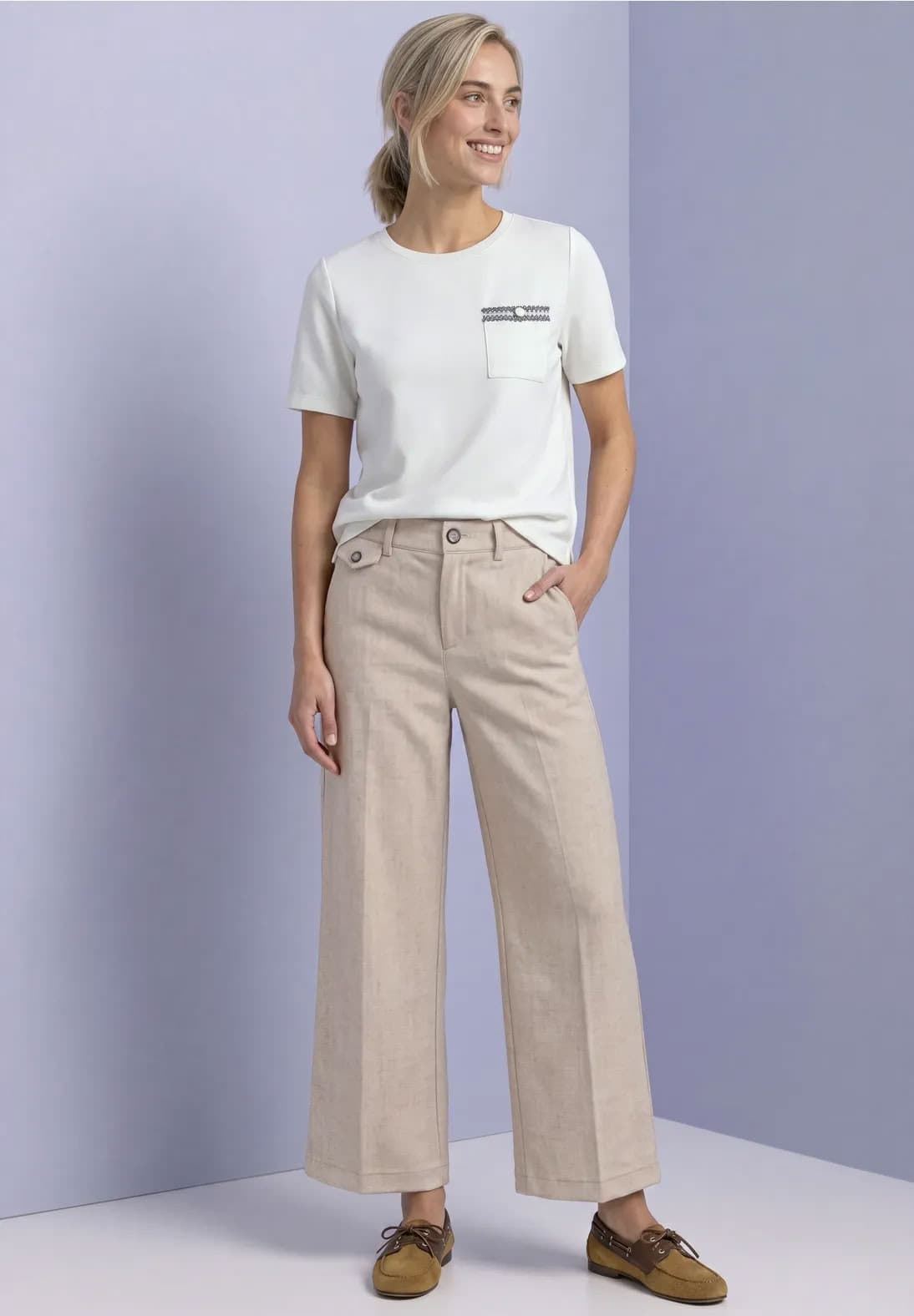 Pantalón Street One Amalia Melange 380879 27865 - Imagen 3