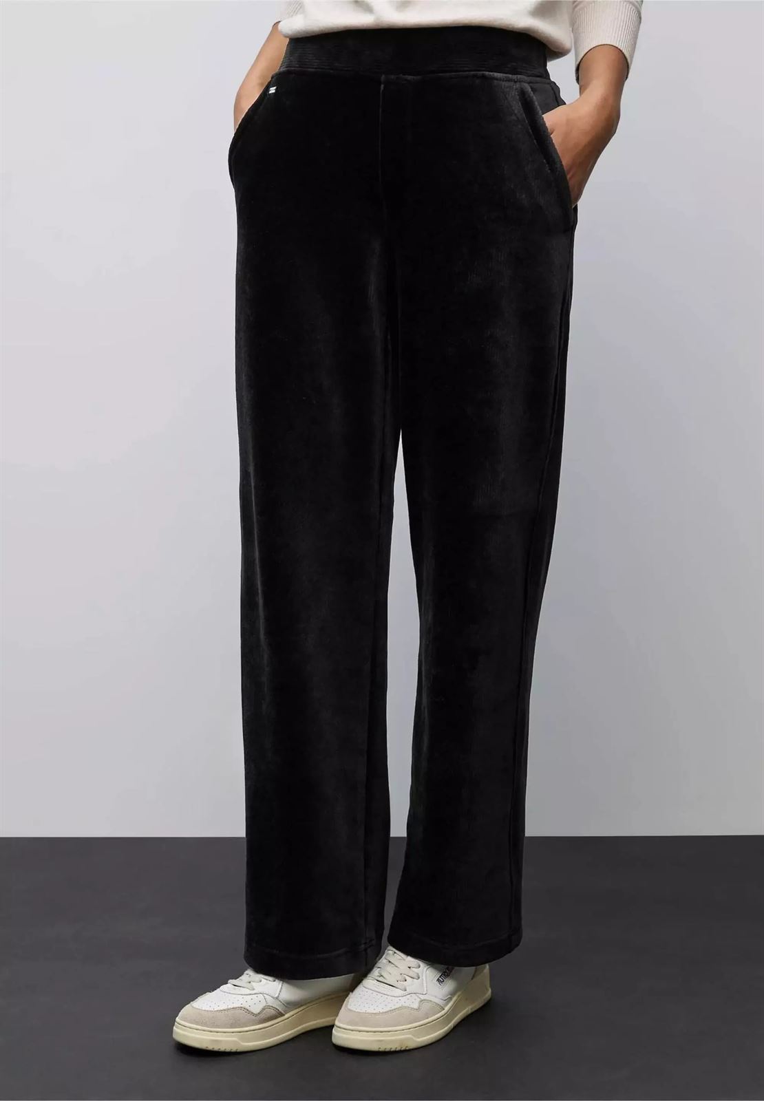 Pantalón Street One LTD QR Jesey Cord 379552 10001 Black - Imagen 2