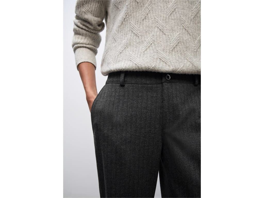 Pantalón Street One QR Style Chino Fishbon Black 379684 20001 - Imagen 2