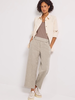 Pantalón Street One Straight Leg Melange Malted Beige 379687 26916 - Imagen 1