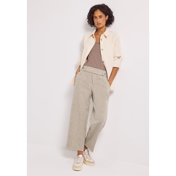 Pantalón Street One Straight Leg Melange Malted Beige 379687 26916 - Imagen 1