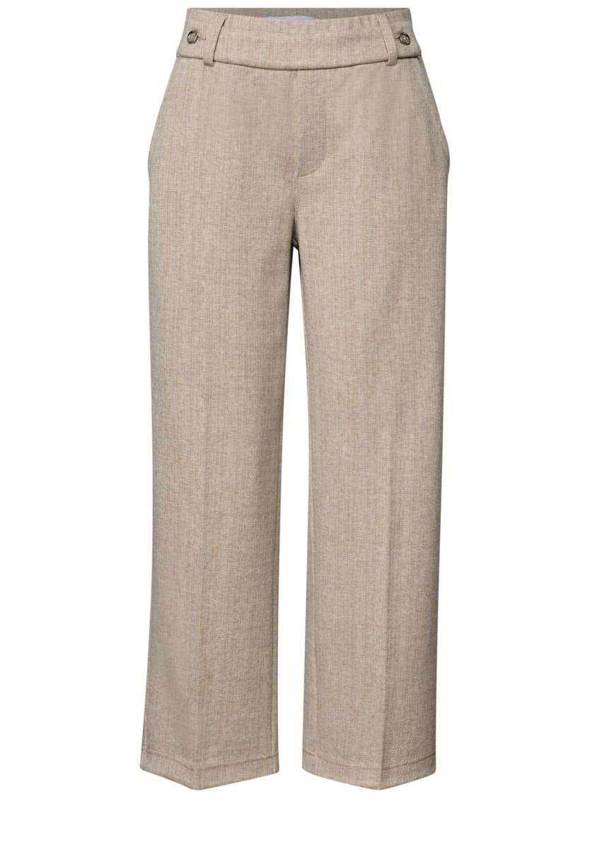 Pantalón Street One Straight Leg Melange Malted Beige 379687 26916 - Imagen 2