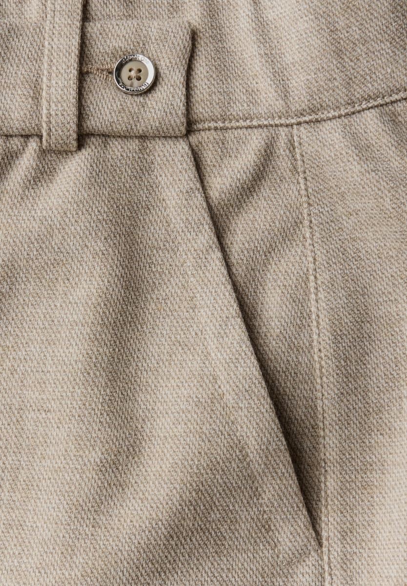 Pantalón Street One Straight Leg Melange Malted Beige 379687 26916 - Imagen 3
