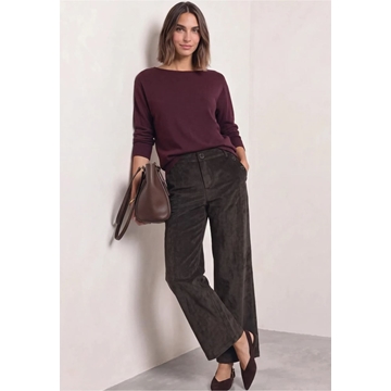 Pantalón Street One Style Amalia Corduroy Black Coffee 380885 17874 - Imagen 1