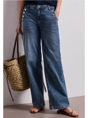 Pantalón Street One Style Wide Blue 380973 18085 - Imagen 1