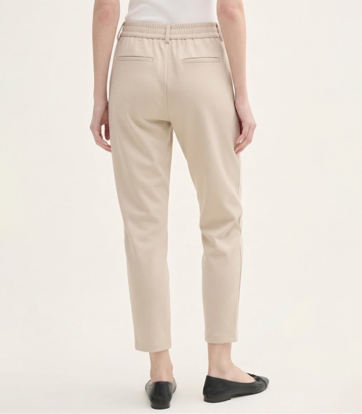 Pantalón TOM TAILOR 1021175 30026 CONSTRUCTED KNITTED PANTS CLOUD GREY - Imagen 2