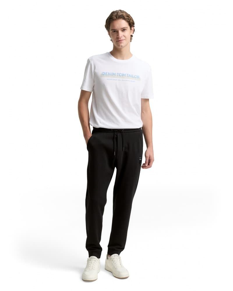 Pantalón Tom Tailor Solid Pant Black 1049485 29999 - Imagen 4