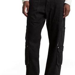 Pantalón Tom Tailor TTwaylen Relaxed Dark Stone Black Denim 1048862 10273 - Imagen 1