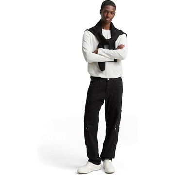 Pantalón Tom Tailor TTwaylen Relaxed Dark Stone Black Denim 1048862 10273 - Imagen 2
