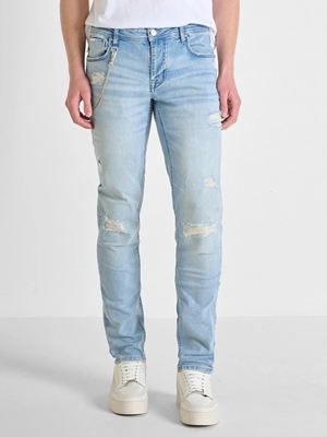 Pantalón Vaquero Antony Morato Jeans Iggy Tapered Fit Blue Denim MMDT00245 FA750591 7010 - Imagen 1
