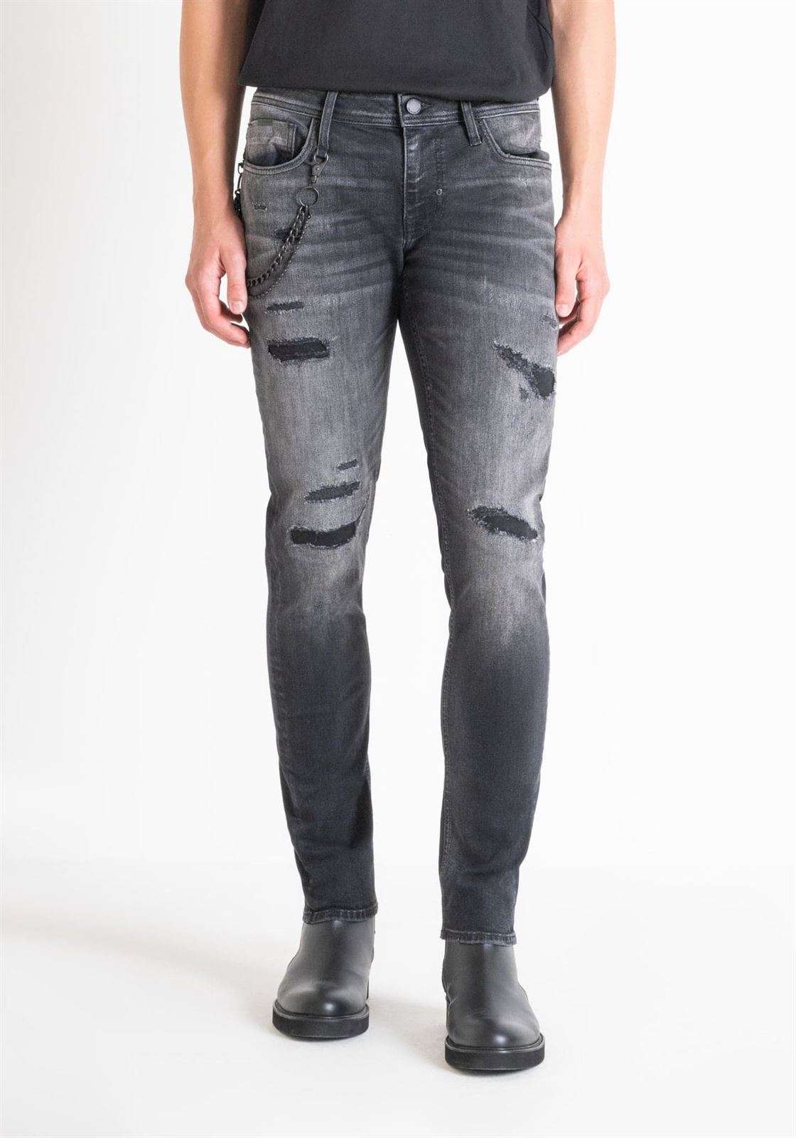 Pantalón Vaquero Antony Morato Tapered Fit Black MMDT00245 FA750538 9000 - Imagen 2