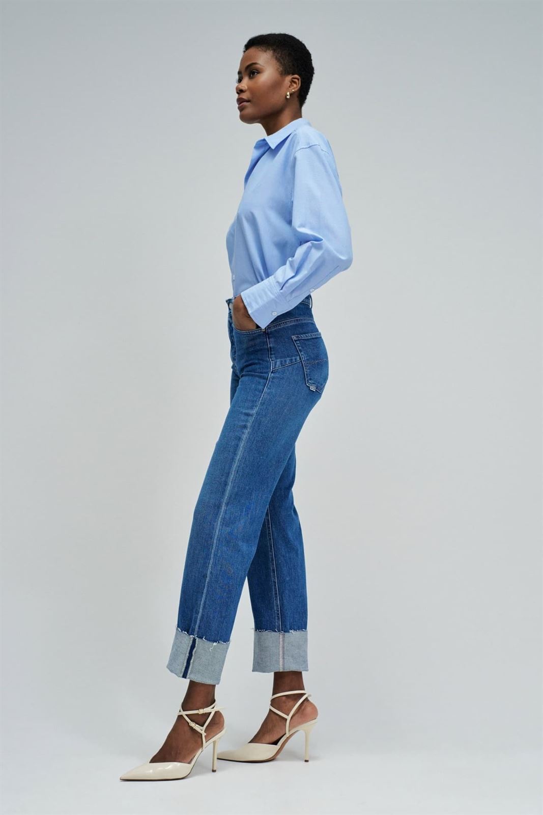 Pantalón Vaquero Salsa Jeans Faith Push in Blue 21010854 853 - Imagen 2