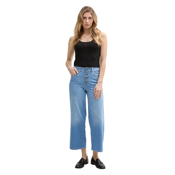 Pantalón Vaquero Tom Tailor Denim Culotte Clean Light Stone Blue Denim 1046584 10112 - Imagen 2
