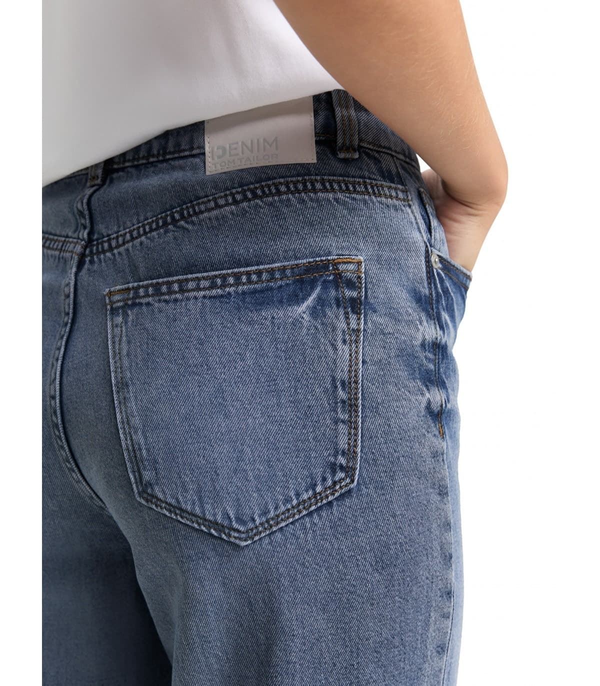 Pantalón Vaquero Tom Tailor Ttelin Straight 1049509 10127 - Imagen 5