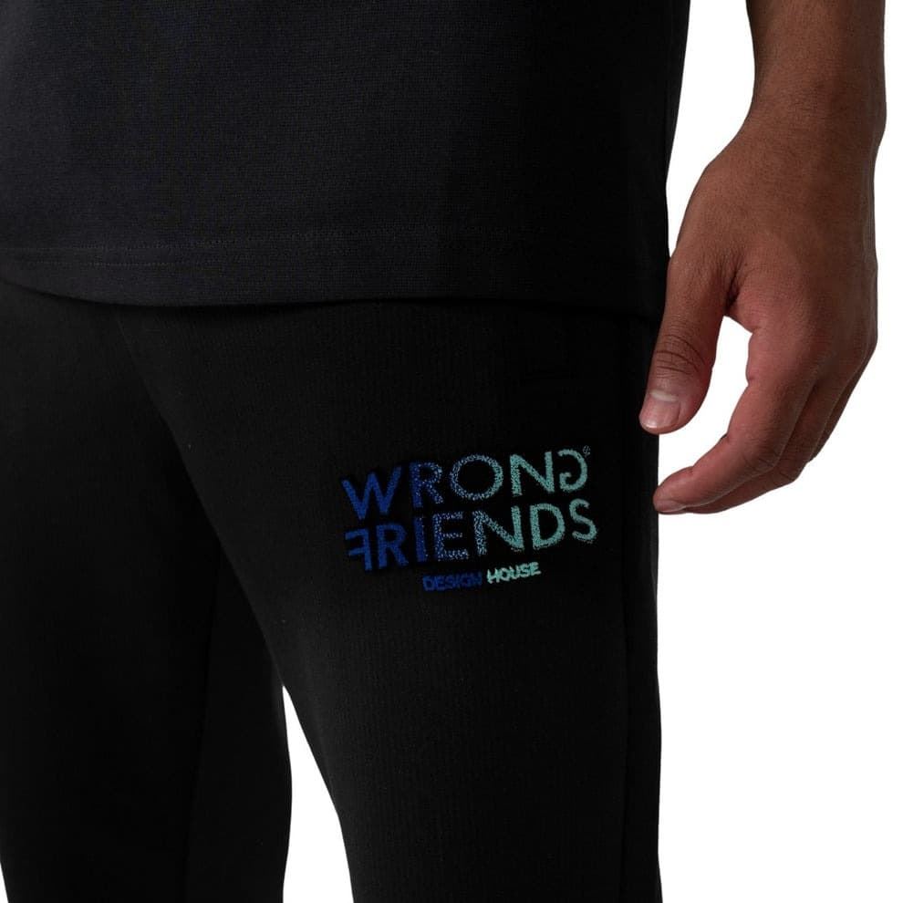 Pantalon WRONG FRIENDS WF1212 Simi Valley Jogger Black/Blue - Imagen 3