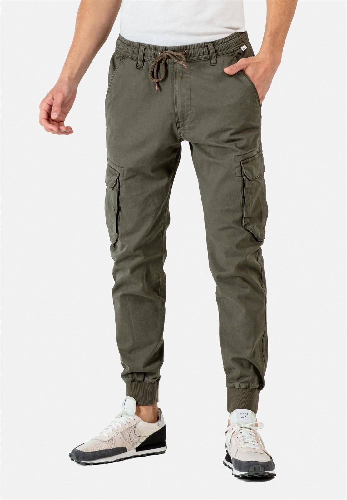 Pantalones REELL Reflex Rib Cargo OLIVE - Imagen 1