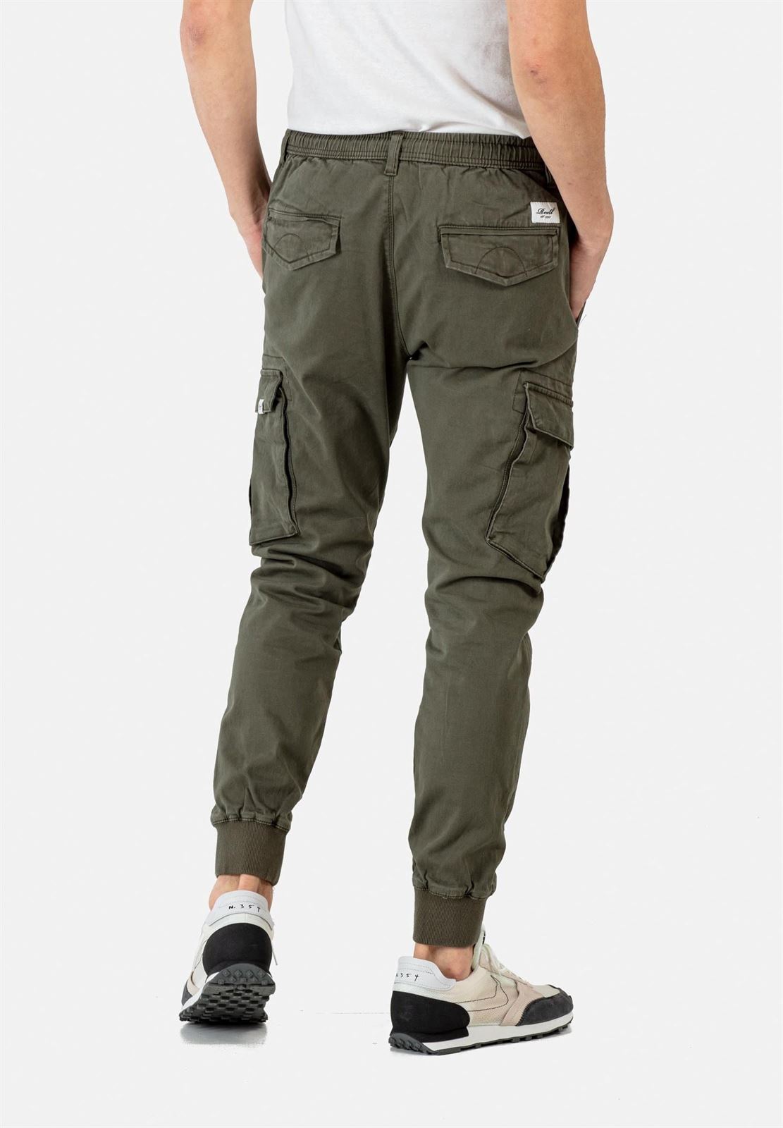 Pantalones REELL Reflex Rib Cargo OLIVE - Imagen 2