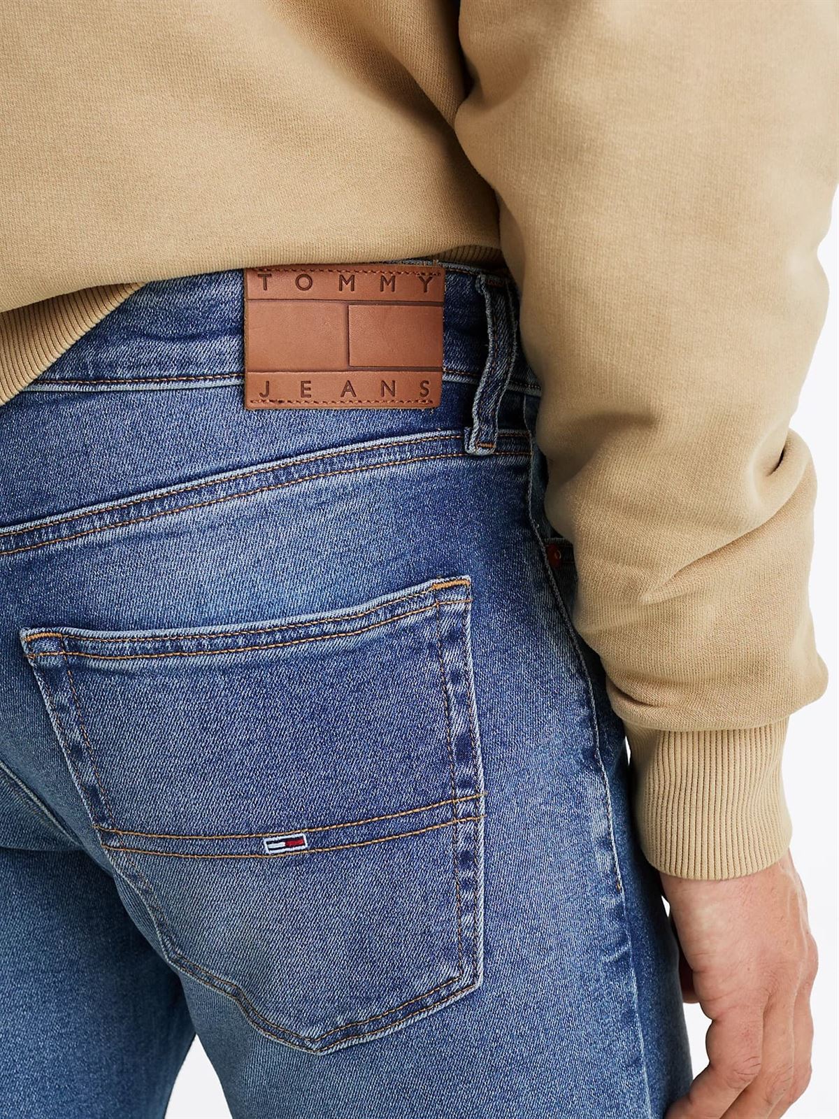 Pantalones Vaqueros Tommy Hilfiger Scanton Slim AI1232 (Denim Medium) - Imagen 3
