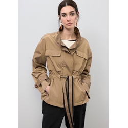 Parka cinturon adorno LOLA CASADEMUNT LS2602047 tierra - Imagen 1