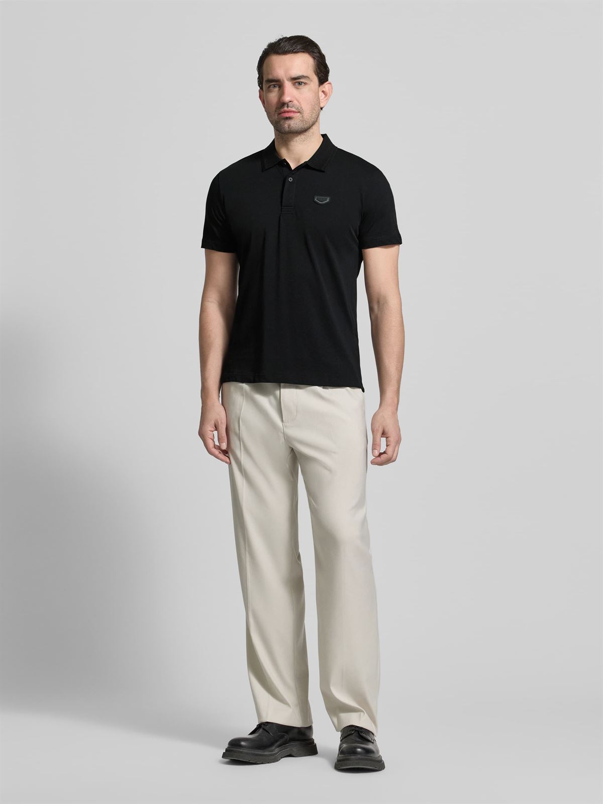 Polo Antony Morato Black MMKS02610 FA1000258 9000 - Imagen 1