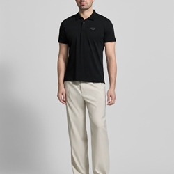 Polo Antony Morato Black MMKS02610 FA1000258 9000 - Imagen 1