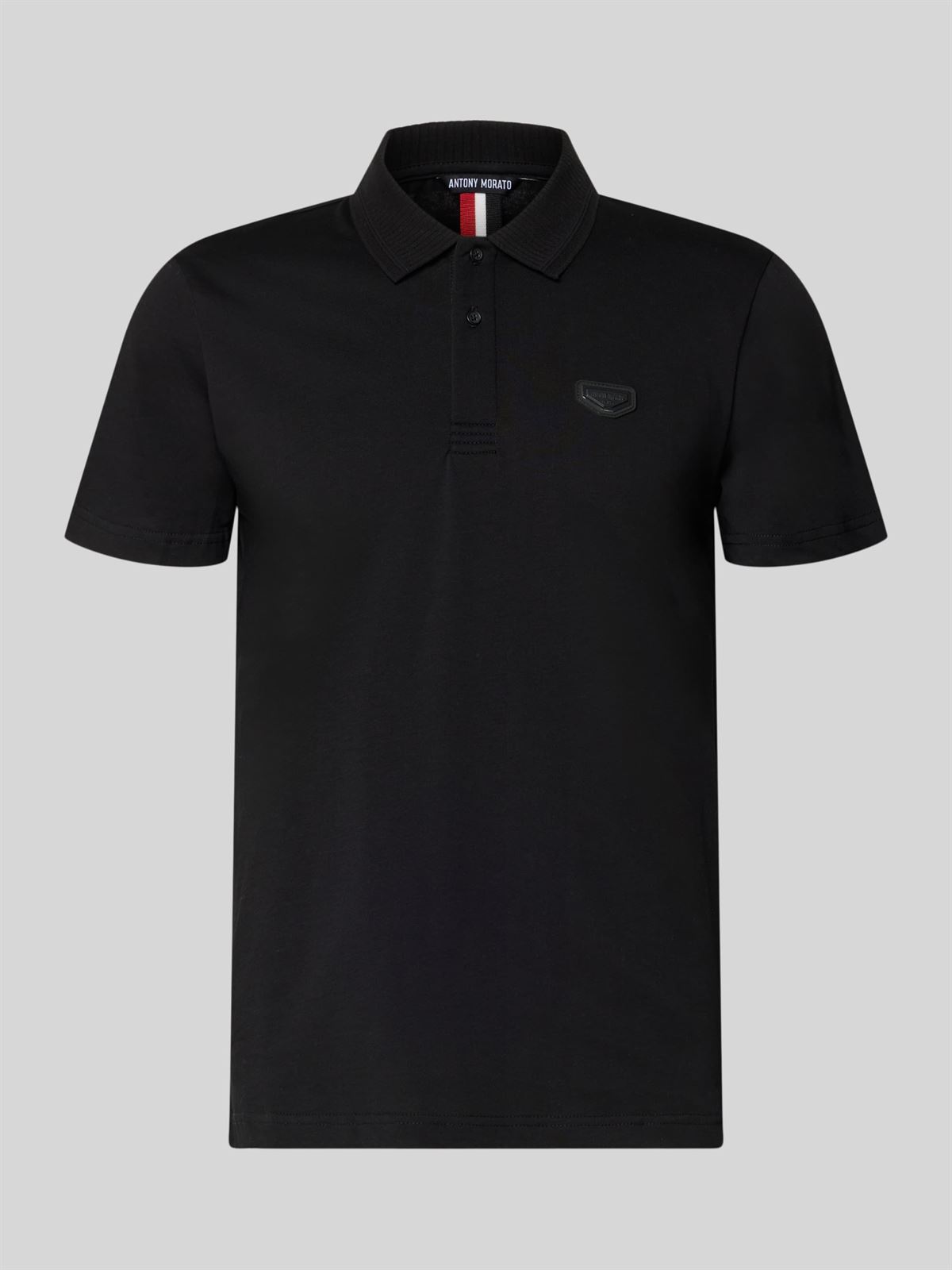 Polo Antony Morato Black MMKS02610 FA1000258 9000 - Imagen 2