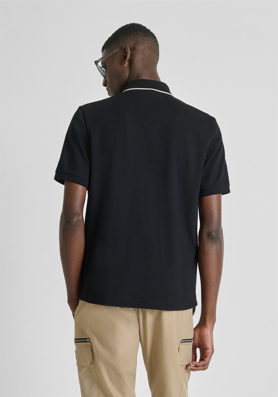 Polo Antony Morato Early Collection MMKS02601 FA100258 9000 - Imagen 3