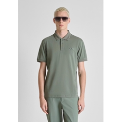 Polo Antony Morato Green MMKS02645 FA100258 4095 - Imagen 2