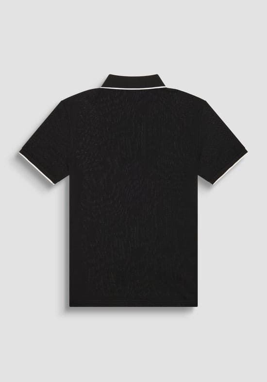 Polo Antony Morato Jakarta Black MMKS02470 FA100083 9000 - Imagen 2