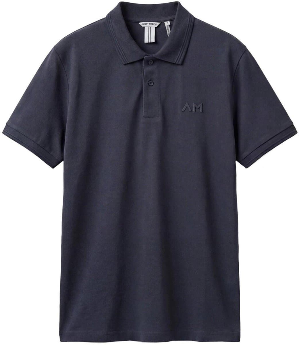 Polo Antony Morato Regular Fit Azul Marino MMKS02645 FA100258 7139 - Imagen 1