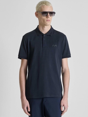 Polo Antony Morato Regular Fit Azul Marino MMKS02645 FA100258 7139 - Imagen 2