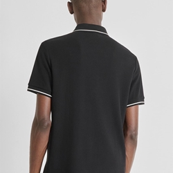 Polo Antony Morato Regular Fit Piquet Negro MMKS02551 FA100262 9000 - Imagen 2