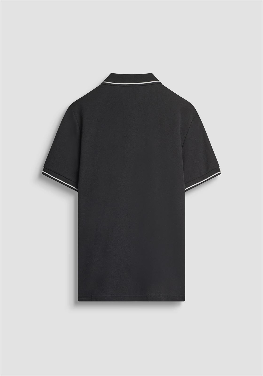 Polo Antony Morato Regular Fit Piquet Negro MMKS02551 FA100262 9000 - Imagen 5